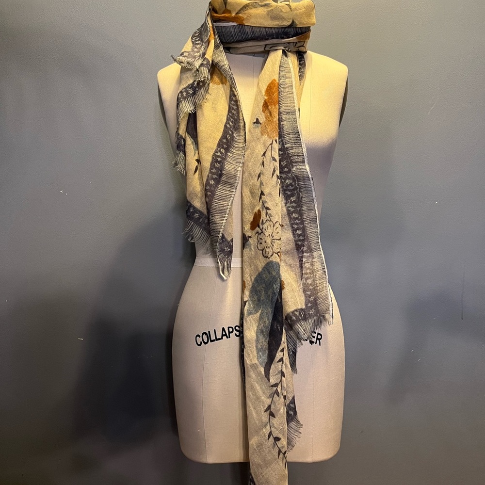 Beautiful shawl scarf hair wrap.